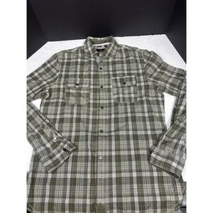 BUFFALO DAVID BITTON Mens Shirt Brown Sz S/P Cotton Button Up Long Sleeve Casual